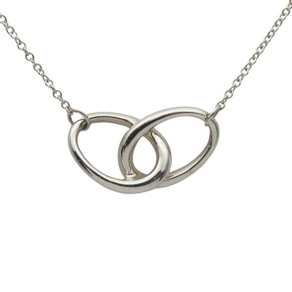 Tiffany & Co Necklace Double Loop 925 Silver Approx 2.7 g Silver Elsa Peretti